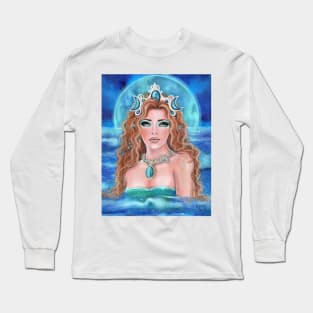 Surrender to the Sea mermaid By Renee L Lavoie Long Sleeve T-Shirt